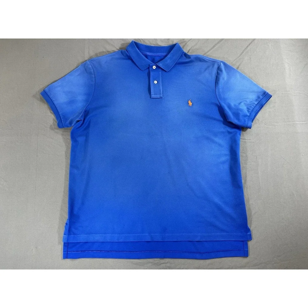 Polo Ralph Lauren Men's Blue Polo Shirt Short Sleeve XL? Embroidered Pony